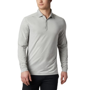 Columbia Polo Heren, Omni-Wick Pin High LS Grijs, 21PCQETNY